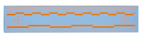 15厘米橙色熒光比例尺