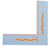  8×8厘米橙色熒光直角比例尺