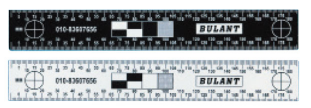 18厘米雙面黑白比例尺